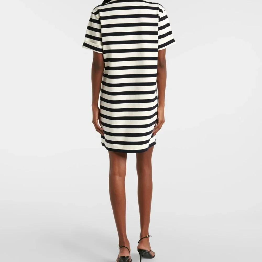 Veronica Beard Cayden striped cotton polo dress - Picture 2 of 3